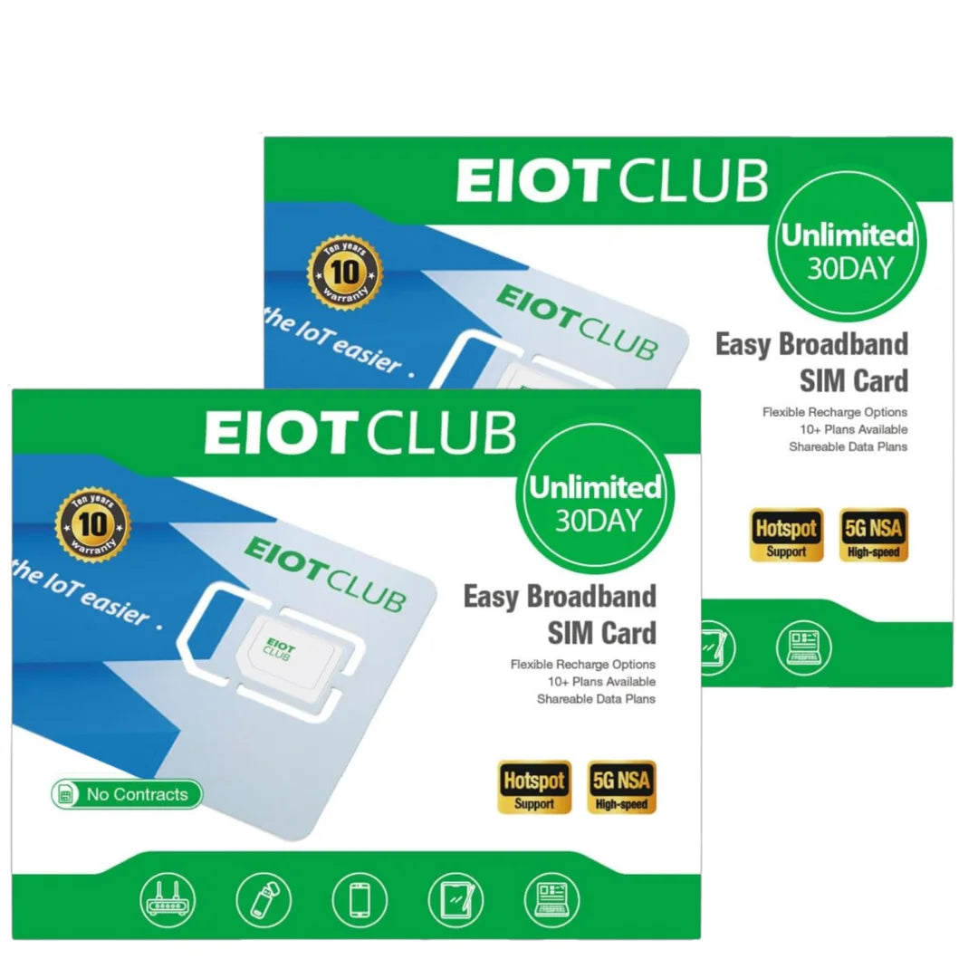 EIOTCLUB Unlimited Data IoT SIM Card USA Coverage 30 Day