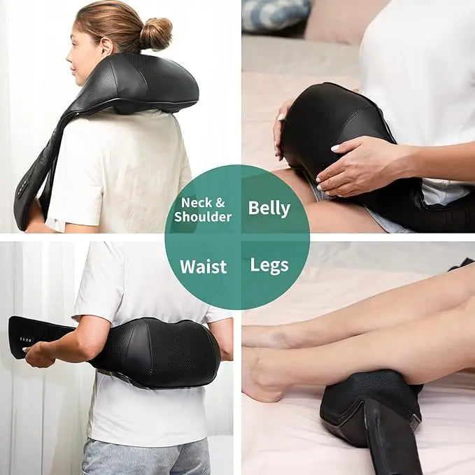 Electric Shiatsu Massage Pillow With Heat For Neck And Back