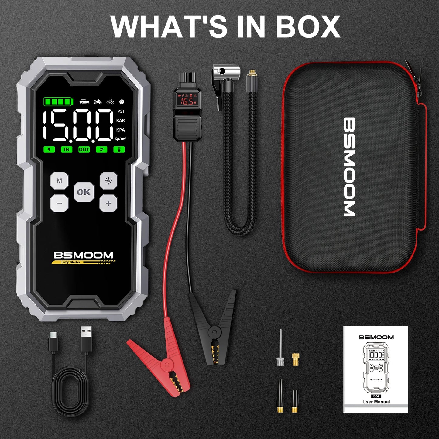 Teck Gadget Car Jump Starter Power Bank Emergency Kit