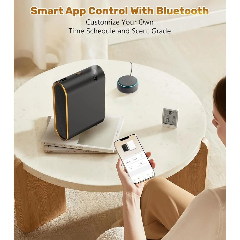 Smart Bluetooth Waterless Essential Oil Diffuser Cold Air