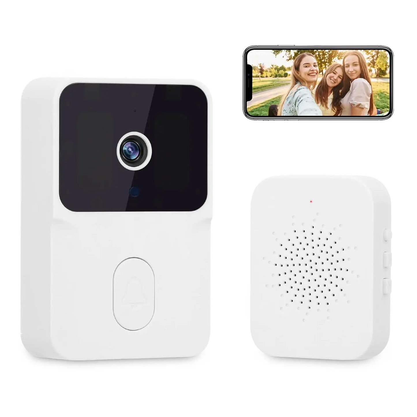 Smart Wireless Doorbell With HD Camera And Two Way Audio