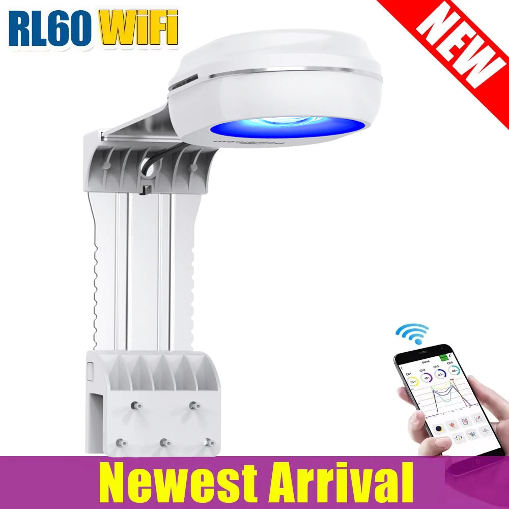 PopBloom WiFi Aquarium LED Full Spectrum Saltwater Reef Tank