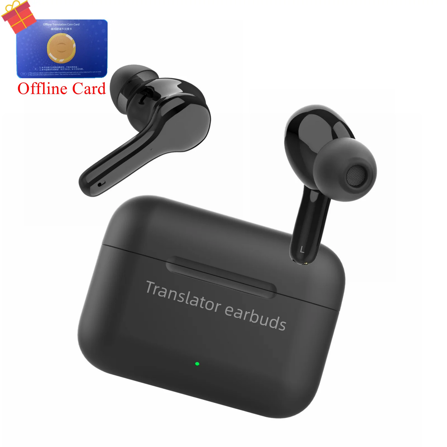 Wooask-M6 AI Real-Time Language Translation Earbuds 98% Accuracy Travel Business Wireless Earphone No WiFi Needed