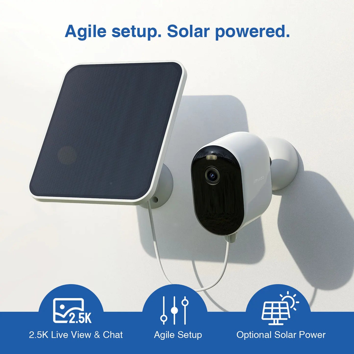 Teck Gadget Imilab Solar Outdoor WiFi Camera 2.5K CCTV