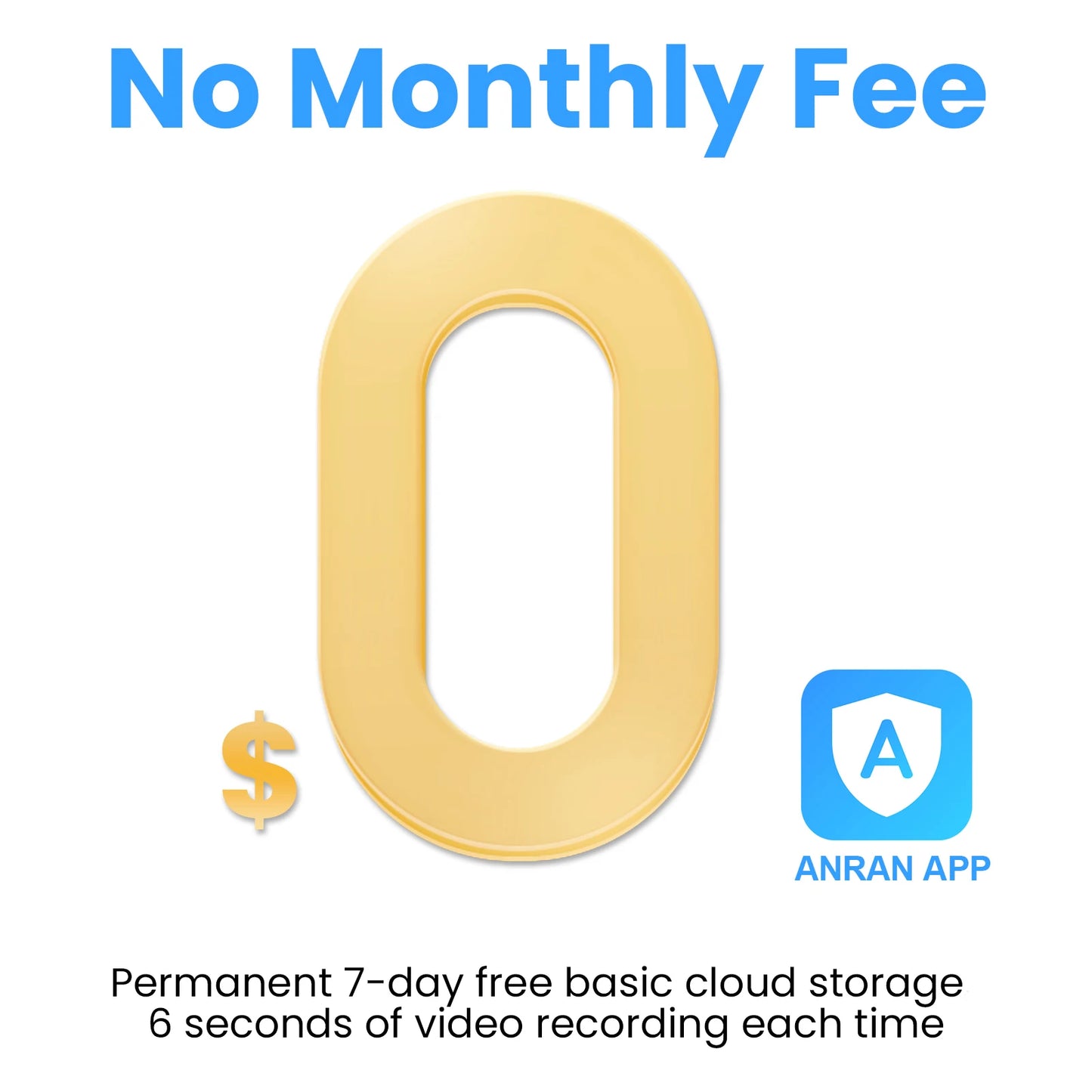 ANRAN Outdoor Wireless Camera 2.4GHz 3MP Solar Floodlight