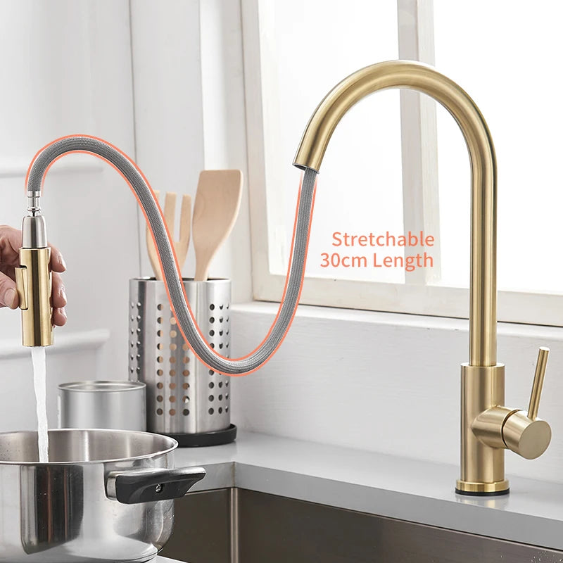 WANFAN Sensor Kitchen Faucet With Smart Touch Control