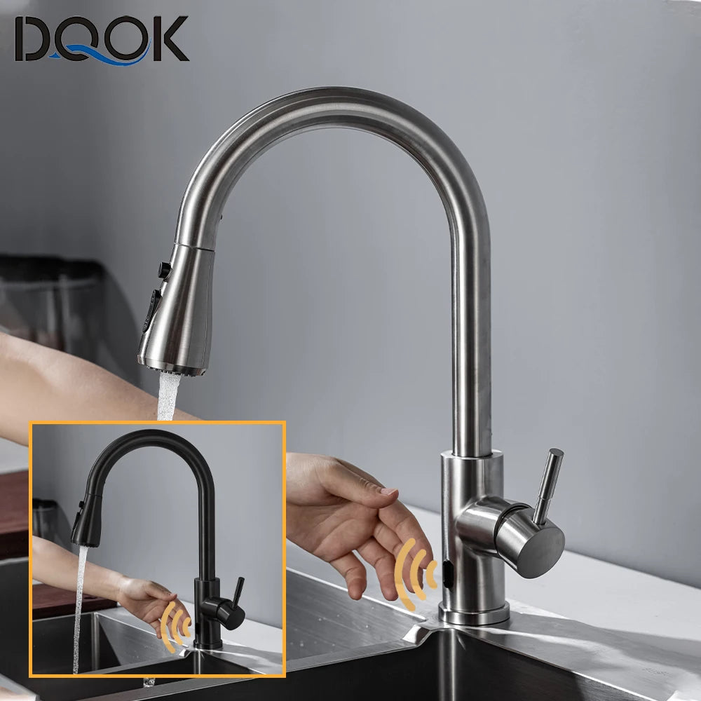 DQOK Smart Touchless Kitchen Faucet Infrared Sensor