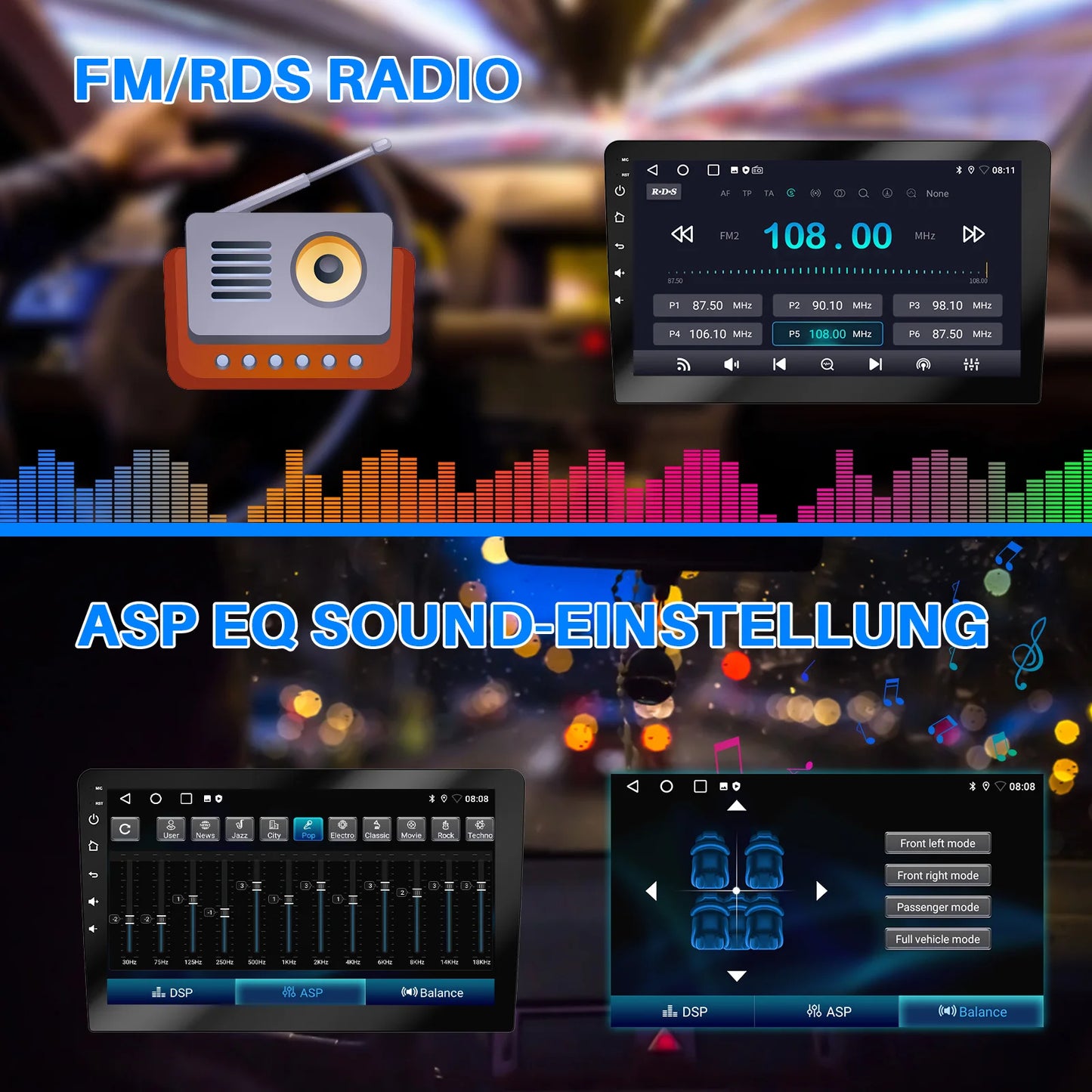 ESSGOO VW Tiguan GolfPlus 9 Inch CarPlay Android 13 Stereo