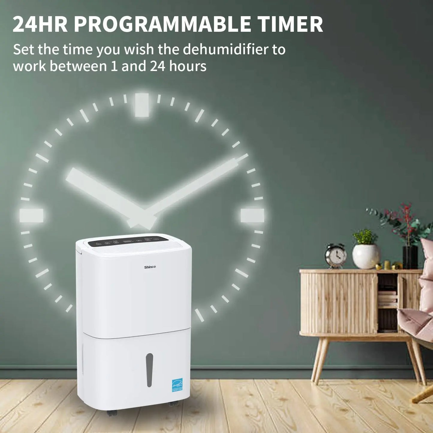 Shinco Dehumidifier With WiFi For Large Spaces 7000 Sqft