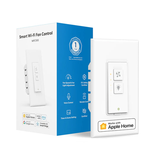 Meross HomeKit Smart Fan Light Switch With WiFi Alexa