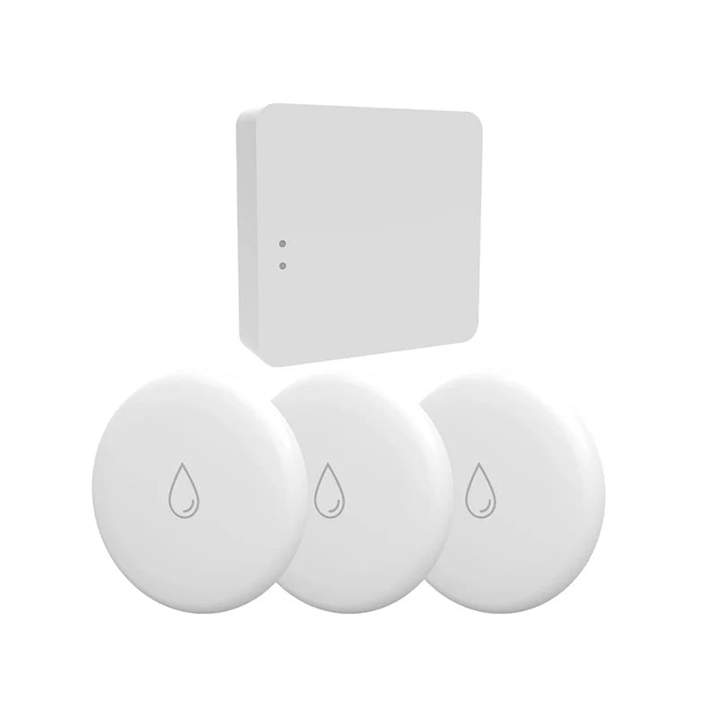 Tuya ZigBee Water Leakage Detector With Gateway Flood Sensor Tank Water Full Alert Overflow Alarm System App Remote Control