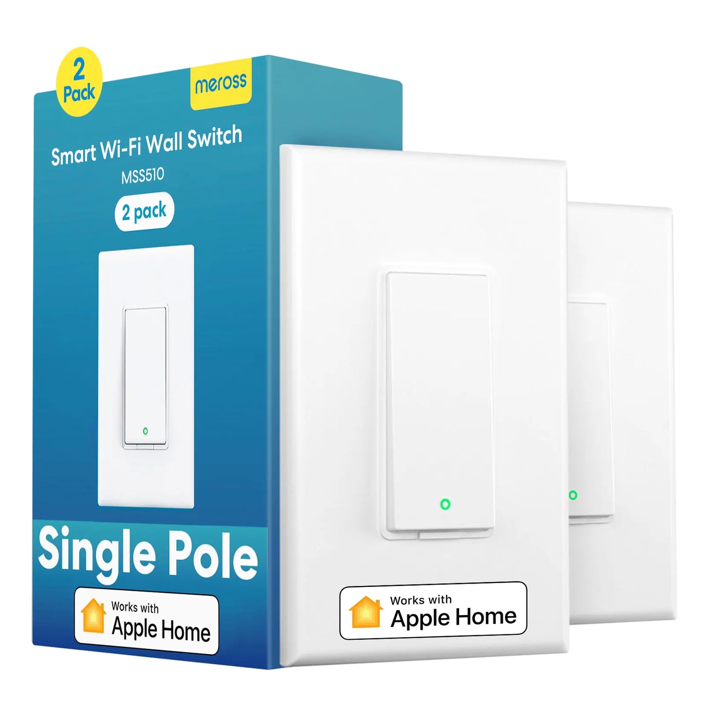 Meross HomeKit WiFi Smart Wall Switch US Standard Alexa