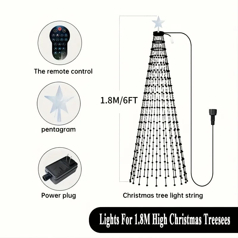 MIMIRGB 400 LED Indoor Christmas Tree Lights With Remote Control
