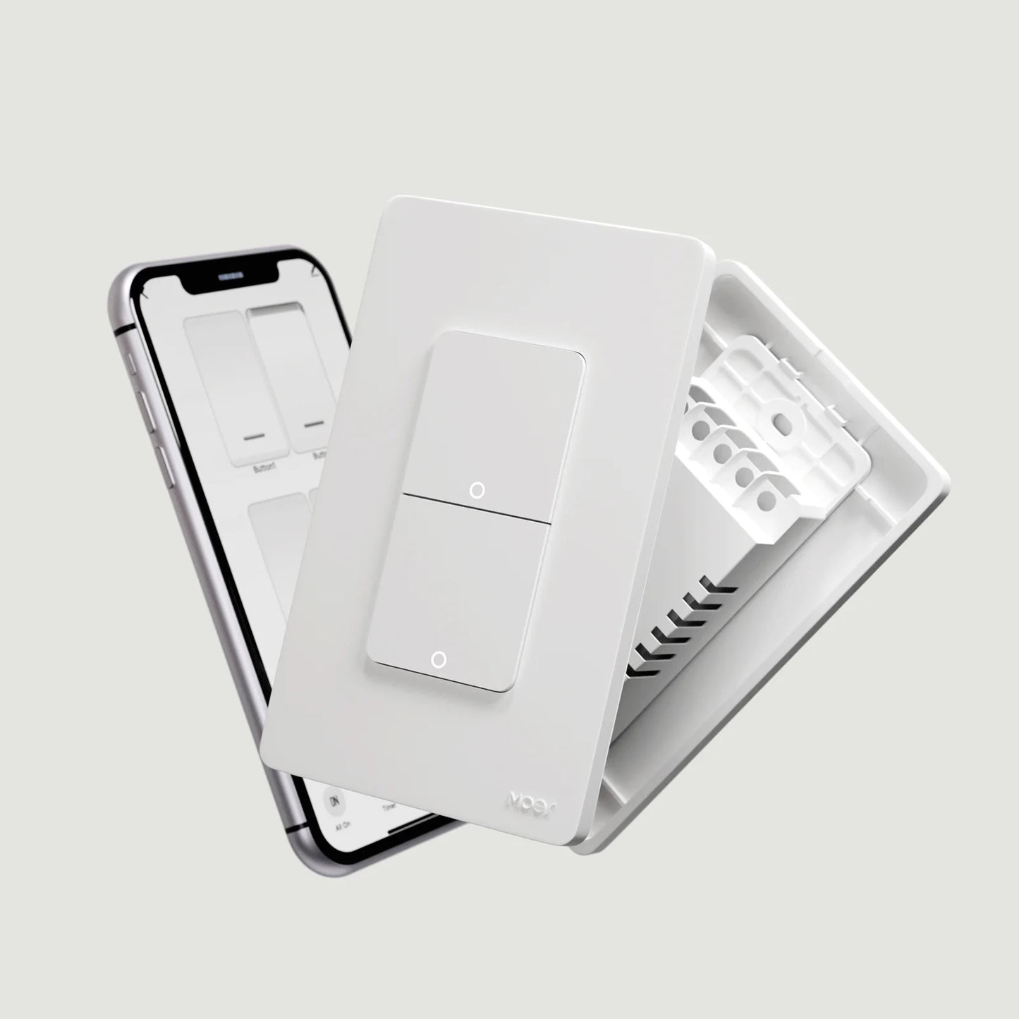 MOES Tuya WiFi Smart Light Switch Single Pole Wall Switch