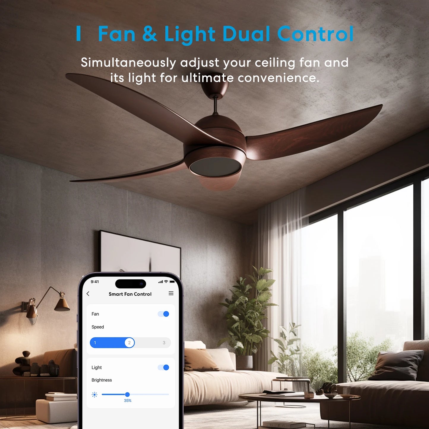Meross HomeKit Smart Fan Light Switch With WiFi Alexa