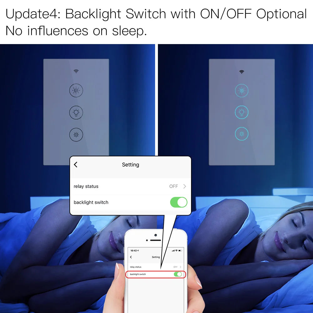 WiFi RF Smart Light Dimmer Switch 2 3 Way Tuya Life Alexa