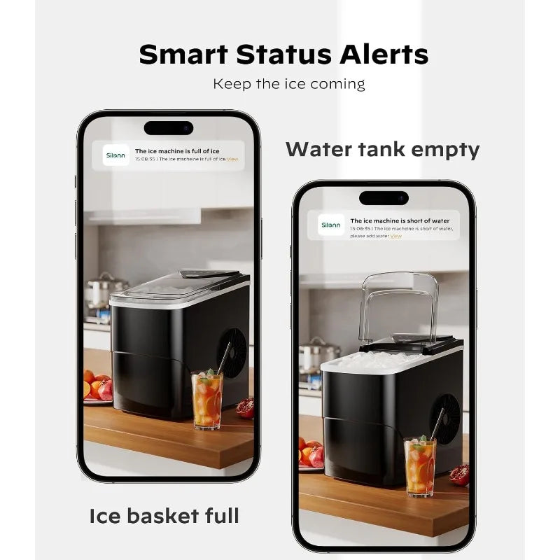 XMSJ Smart Countertop Ice Maker With App Control WiFi