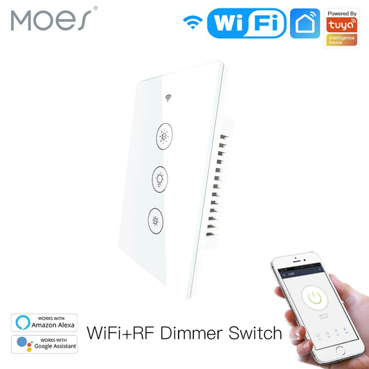 WiFi RF Smart Light Dimmer Switch 2 3 Way Tuya Life Alexa