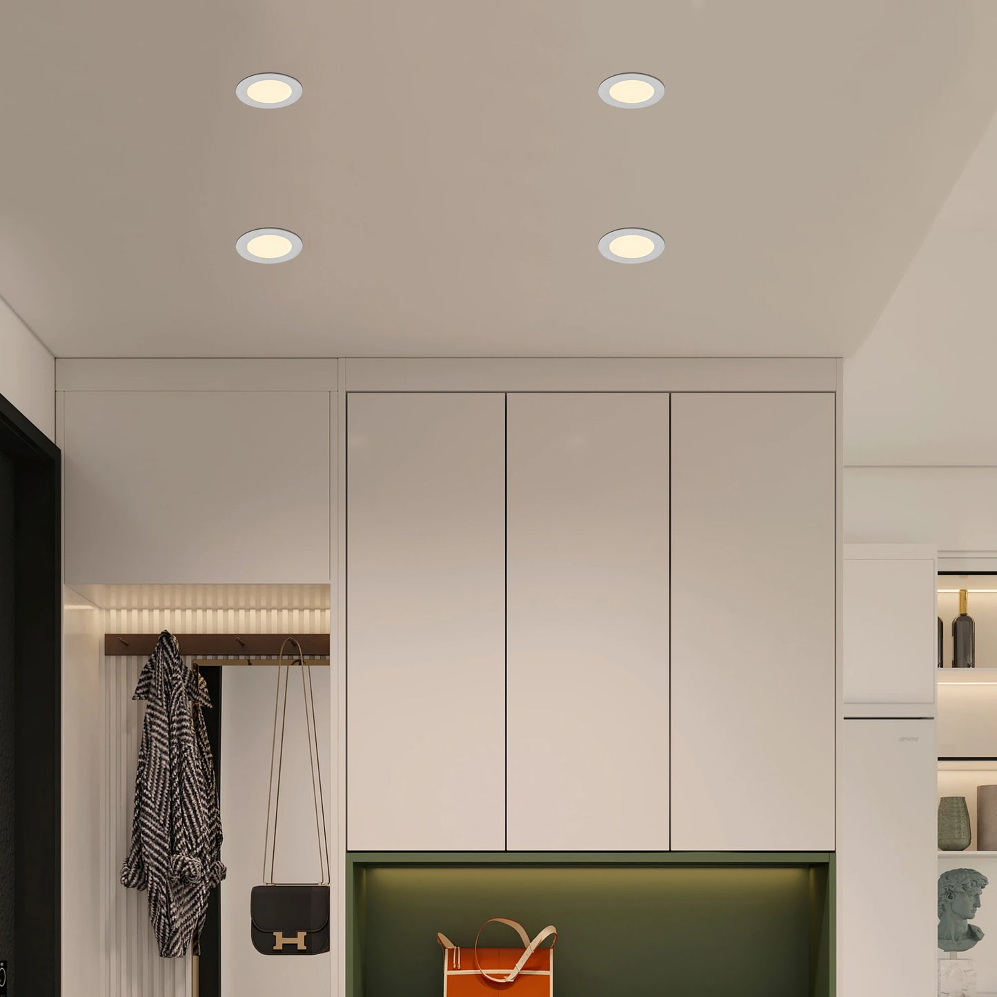 Arlgsite 12 Pack LED Recessed Lights With Dimmable Junction Box