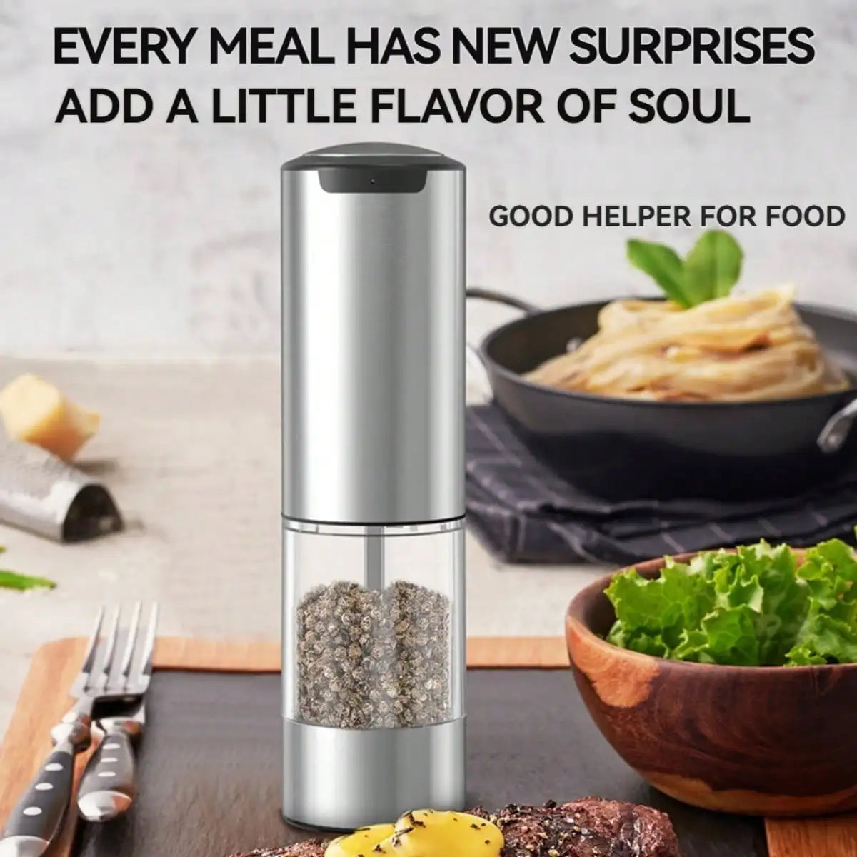 Hign-concerned Electric Salt Pepper Grinder Rechargeable