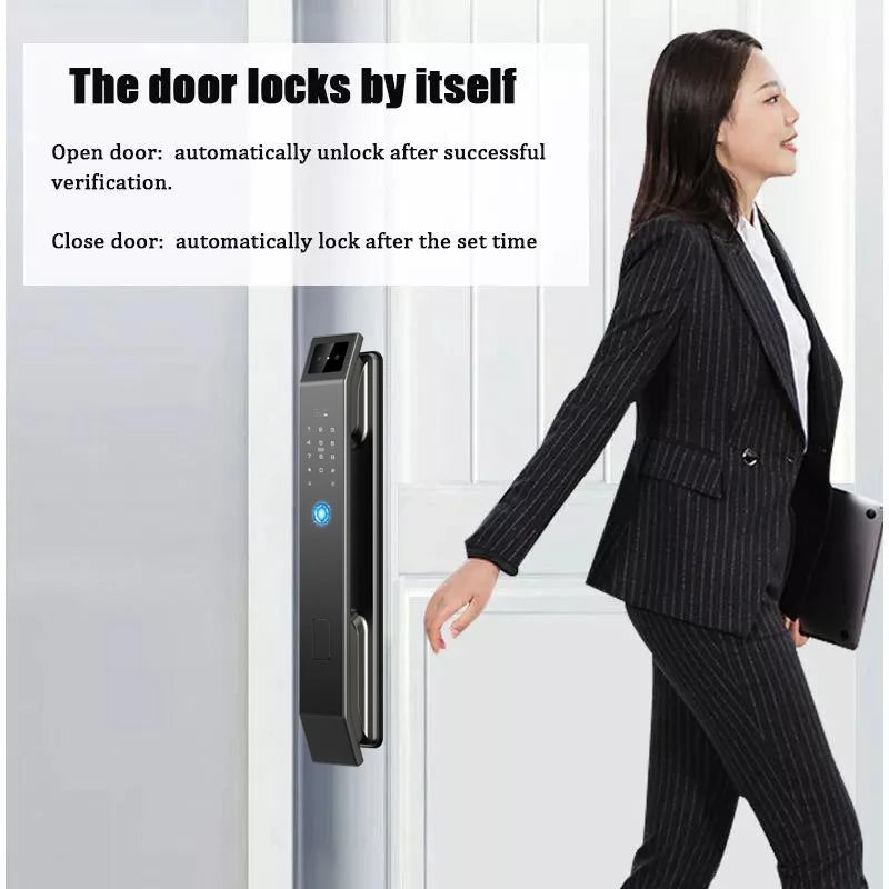 3D Face Recognition Door Lock With Camera And Fingerprint
