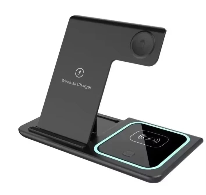 Foldable 3 In 1 Wireless Charger Stand For iPhone Watch