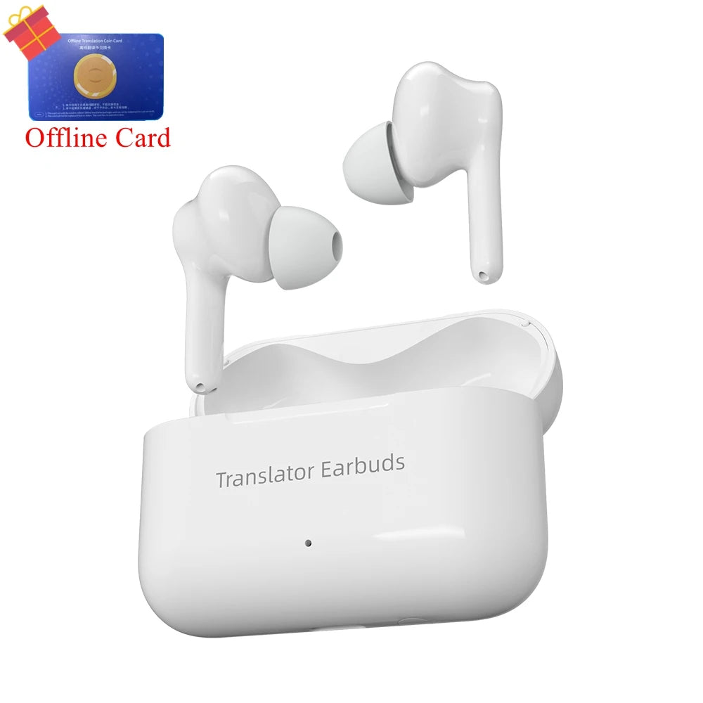 Wooask-M6 AI Real-Time Language Translation Earbuds 98% Accuracy Travel Business Wireless Earphone No WiFi Needed