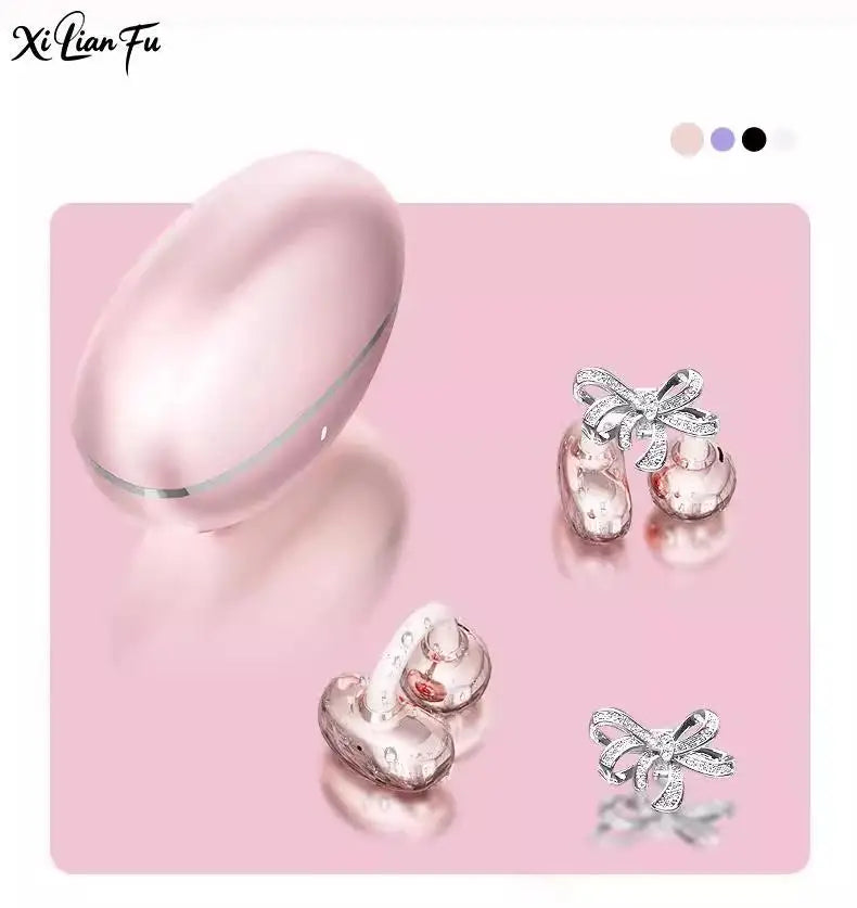Grwibueo Wireless Bluetooth Open Ear Clips With Detachable Earrings