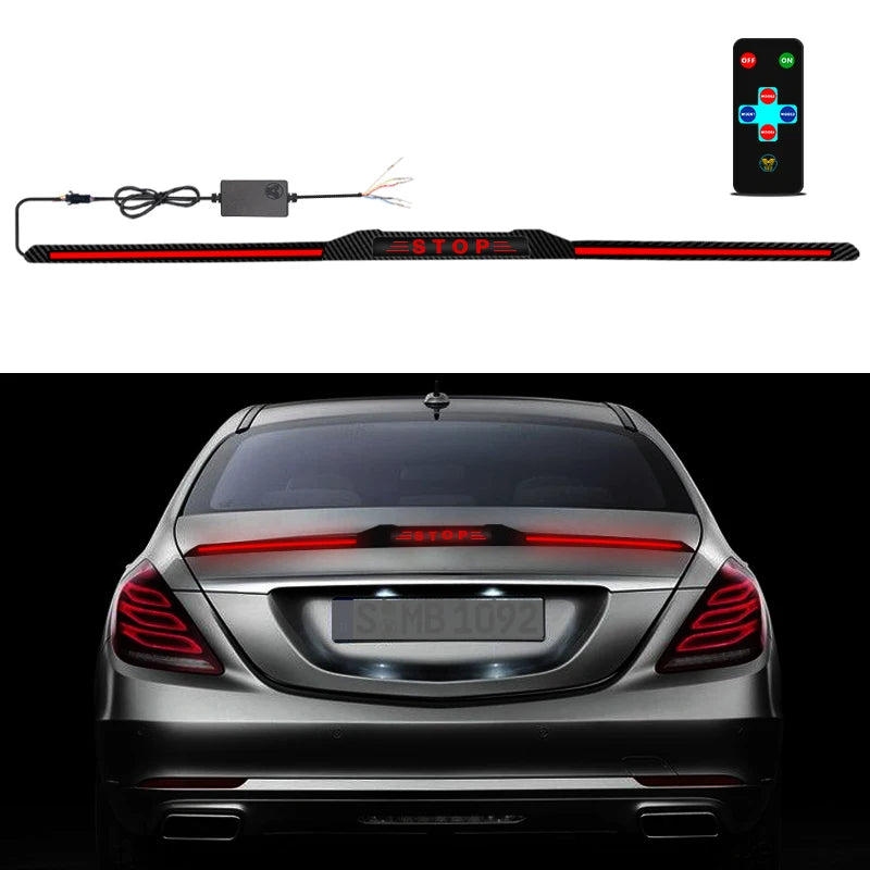 Dynamic Car Spoiler Brake Light Strip 50 Inch Universal