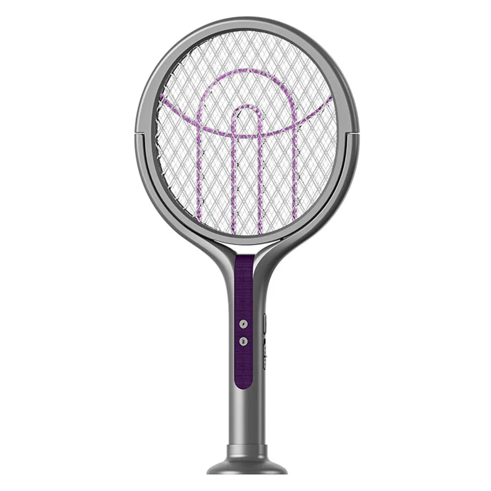 alloet Rotating Head Bug Zapper Racket 2-in-1 Mosquito Swatter