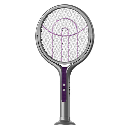 alloet Rotating Head Bug Zapper Racket 2-in-1 Mosquito Swatter