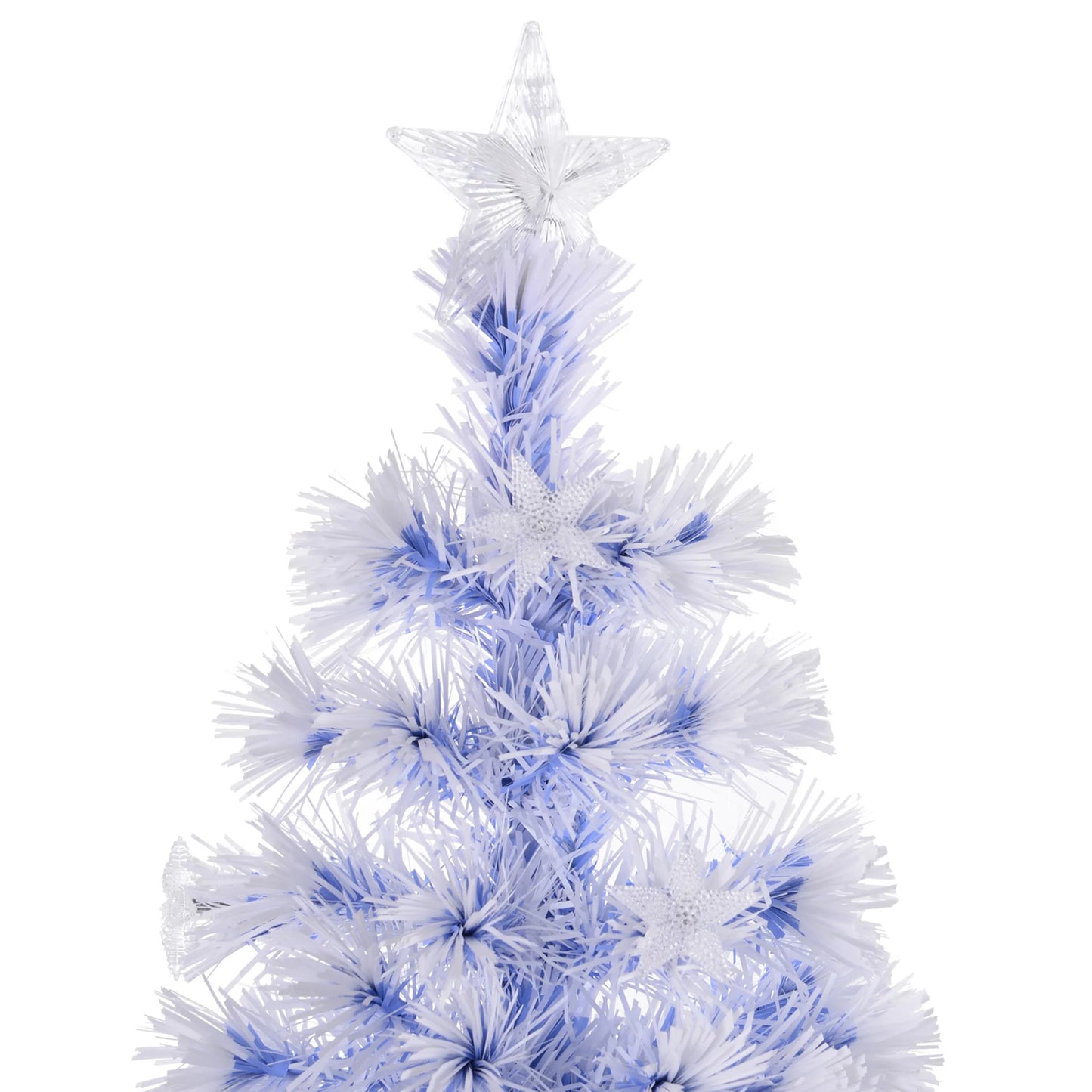 Pre Lit Fiber Optic Artificial Christmas Tree With LED Star Lights
