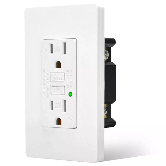 GFCI Weather-Resistant Outlet 15A Tamper-Resistant Wall Socket