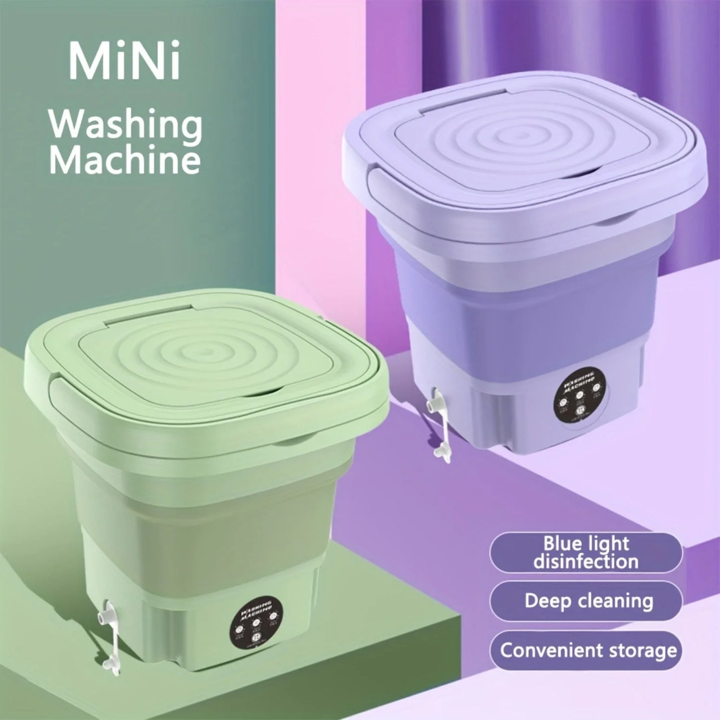 Hign-concerned Portable Mini 8L Folding Washing Machine