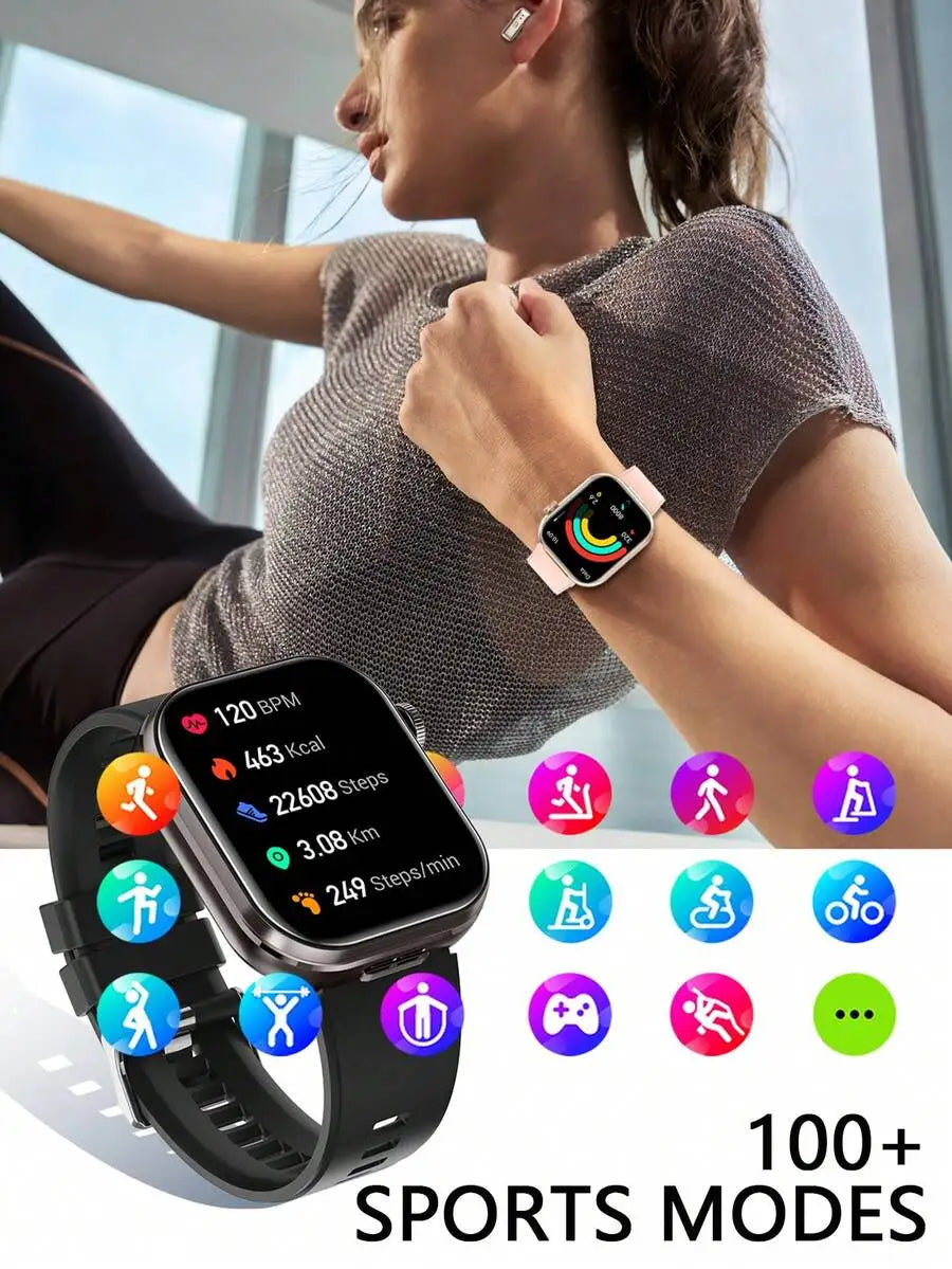 Dual Display Smartwatch With Built In Earbuds And Camera