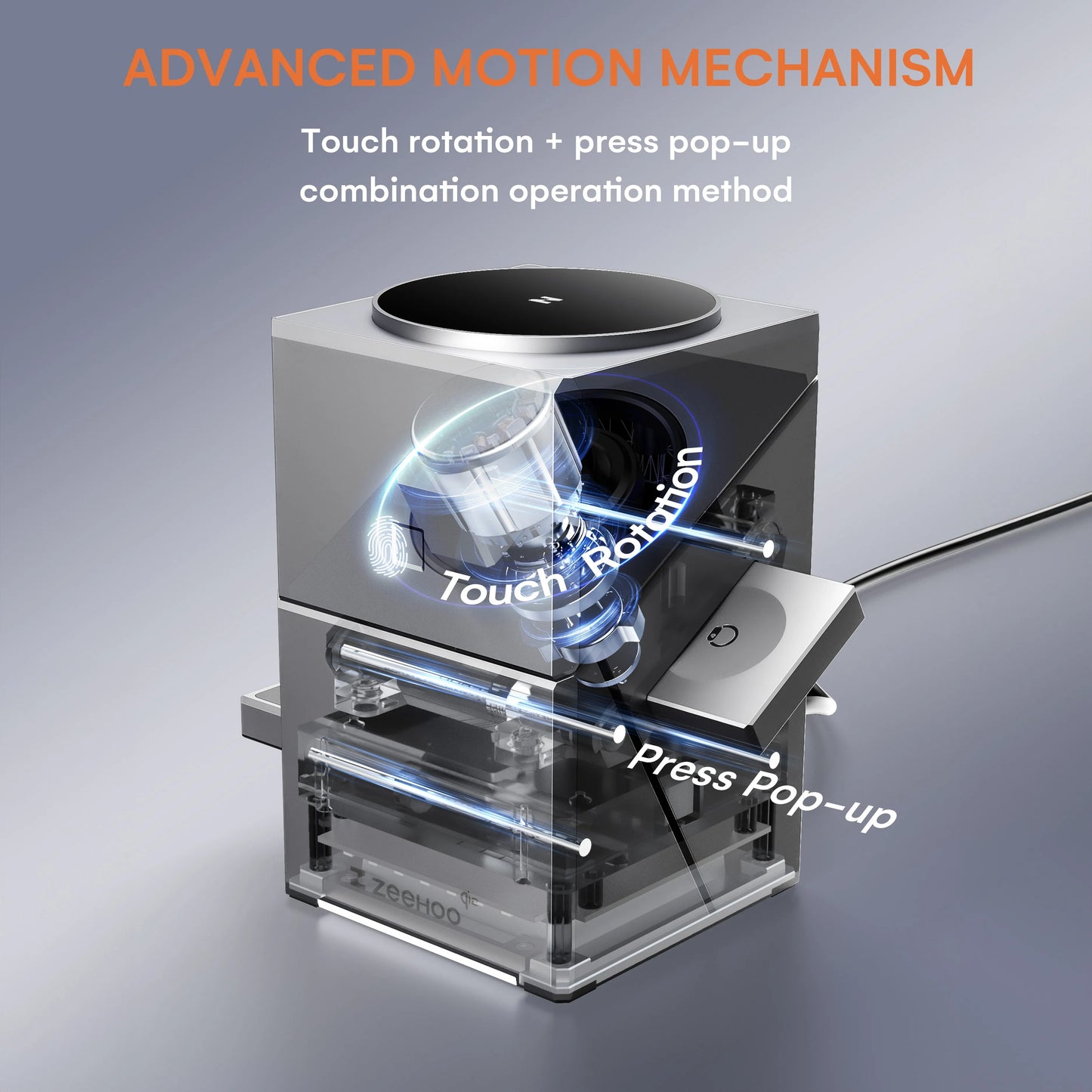 Zeehoo 3 In 1 Rotatable Magnetic Wireless Charger Stand