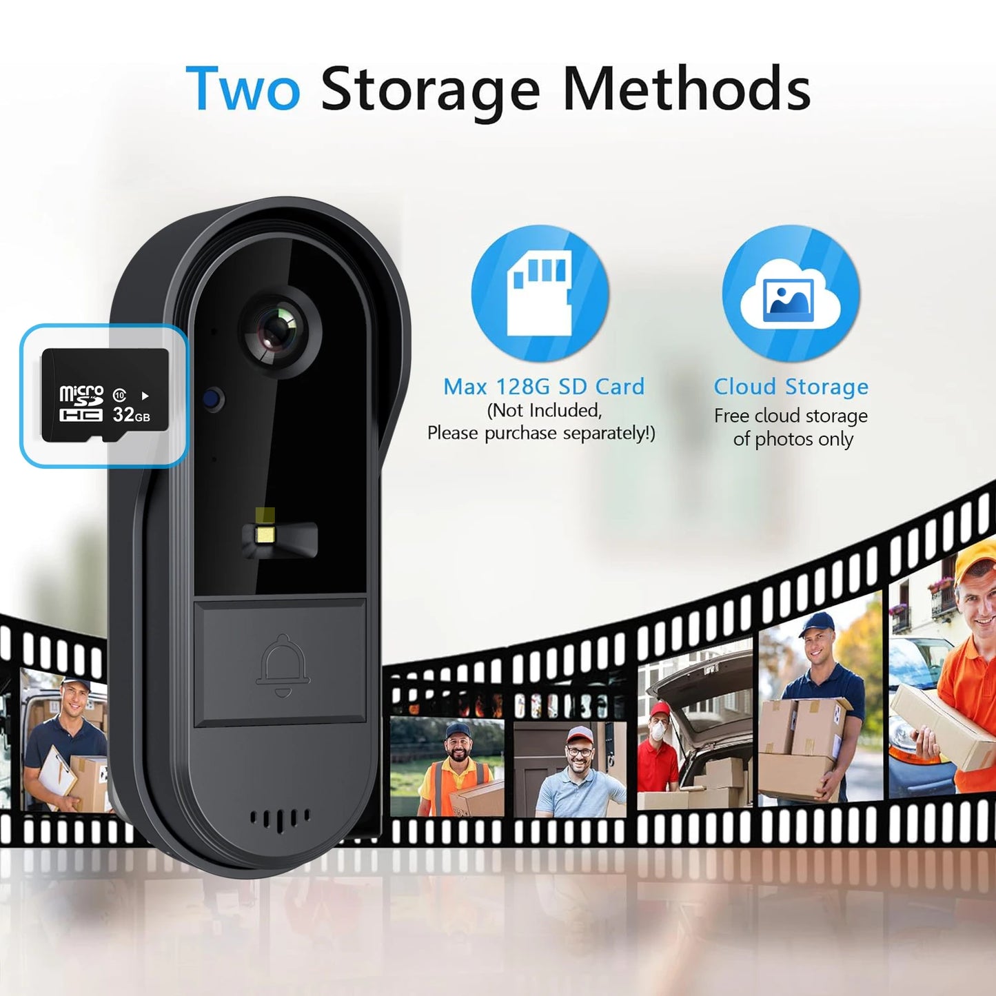 XBIBI Tuya WiFi Doorbell Two Way HD 1080P With Cloud