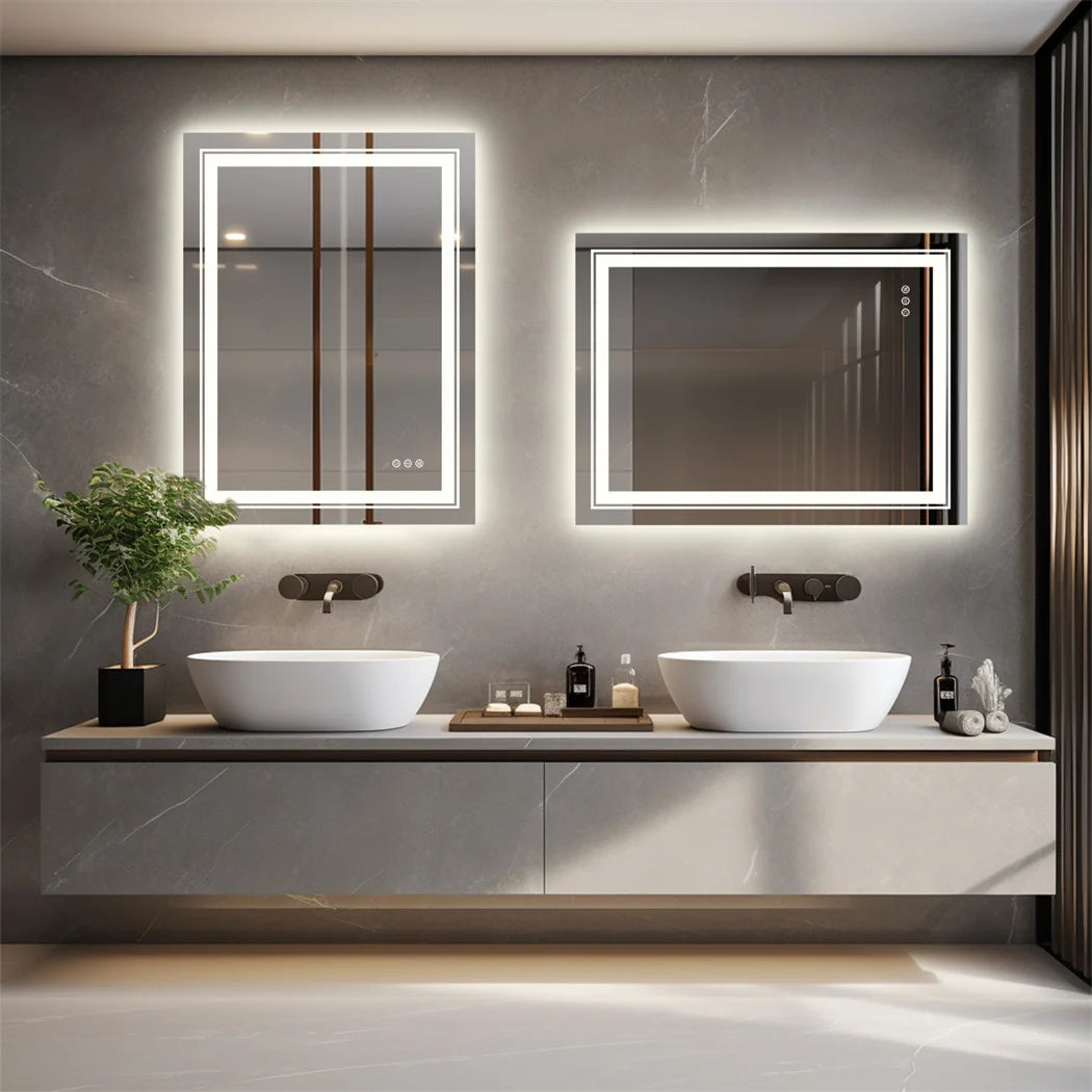 LUVODI Luxury LED Bathroom Mirror IP65 Waterproof Dimmable
