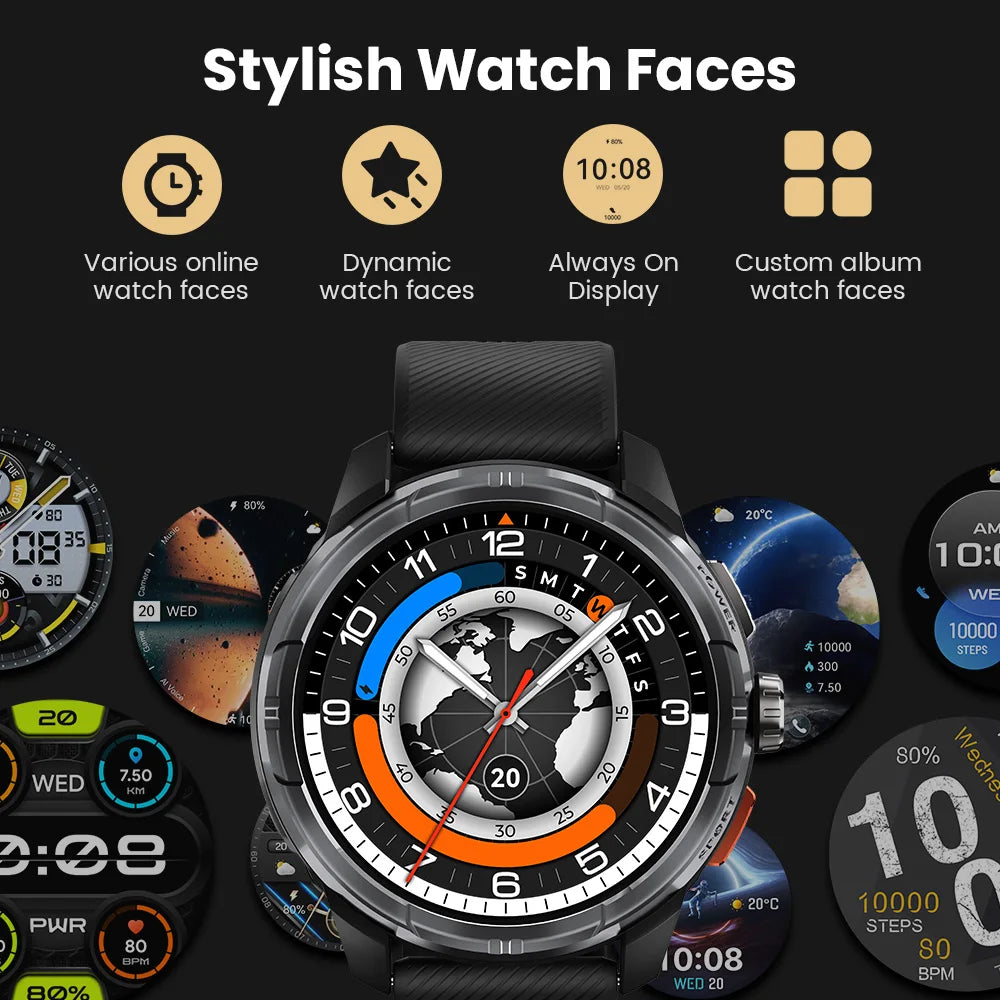 Haylou Solar Ultra GPS Smartwatch 1.6 Inch AMOLED Display