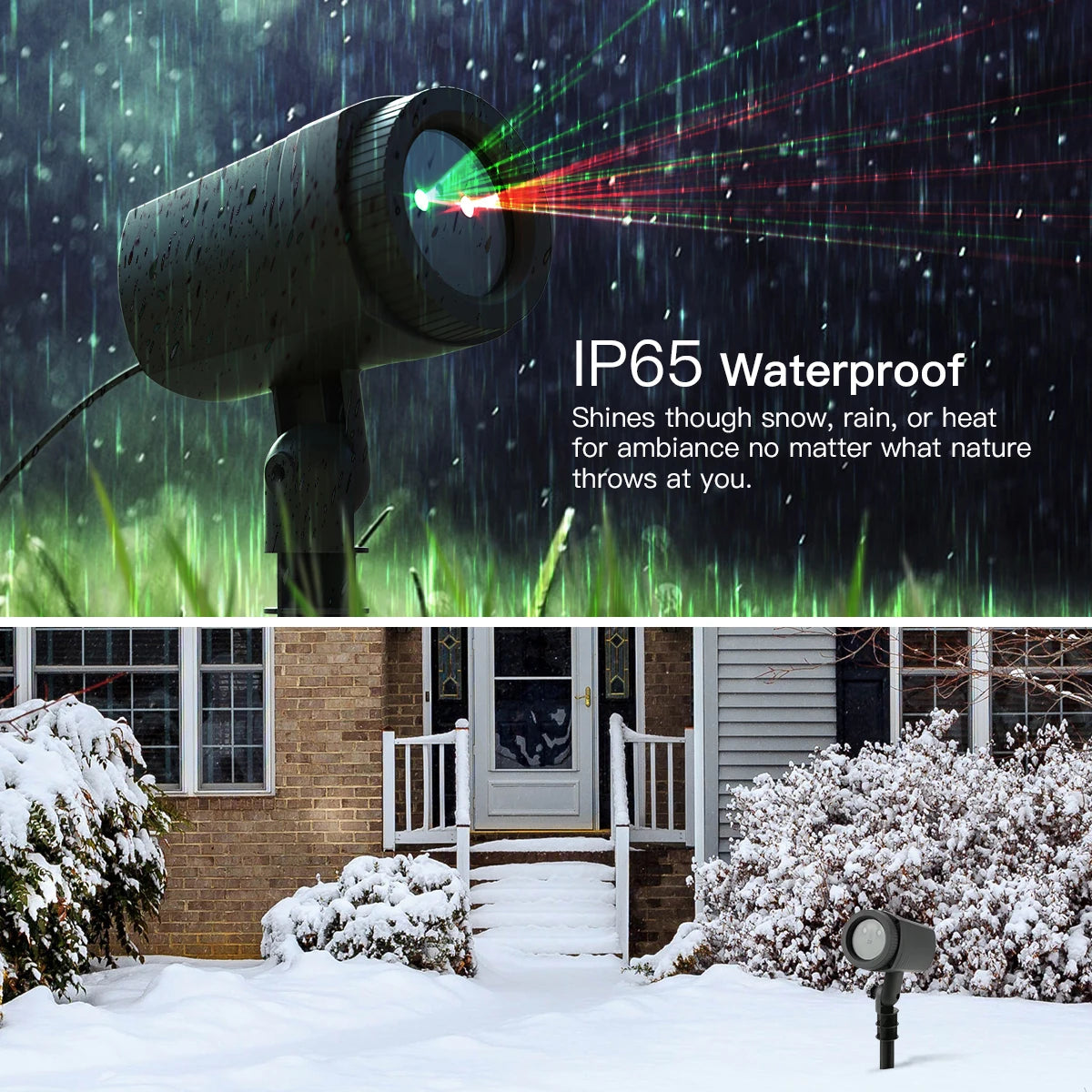 Outdoor Christmas Projection Lights With Remote And 12 Patterns