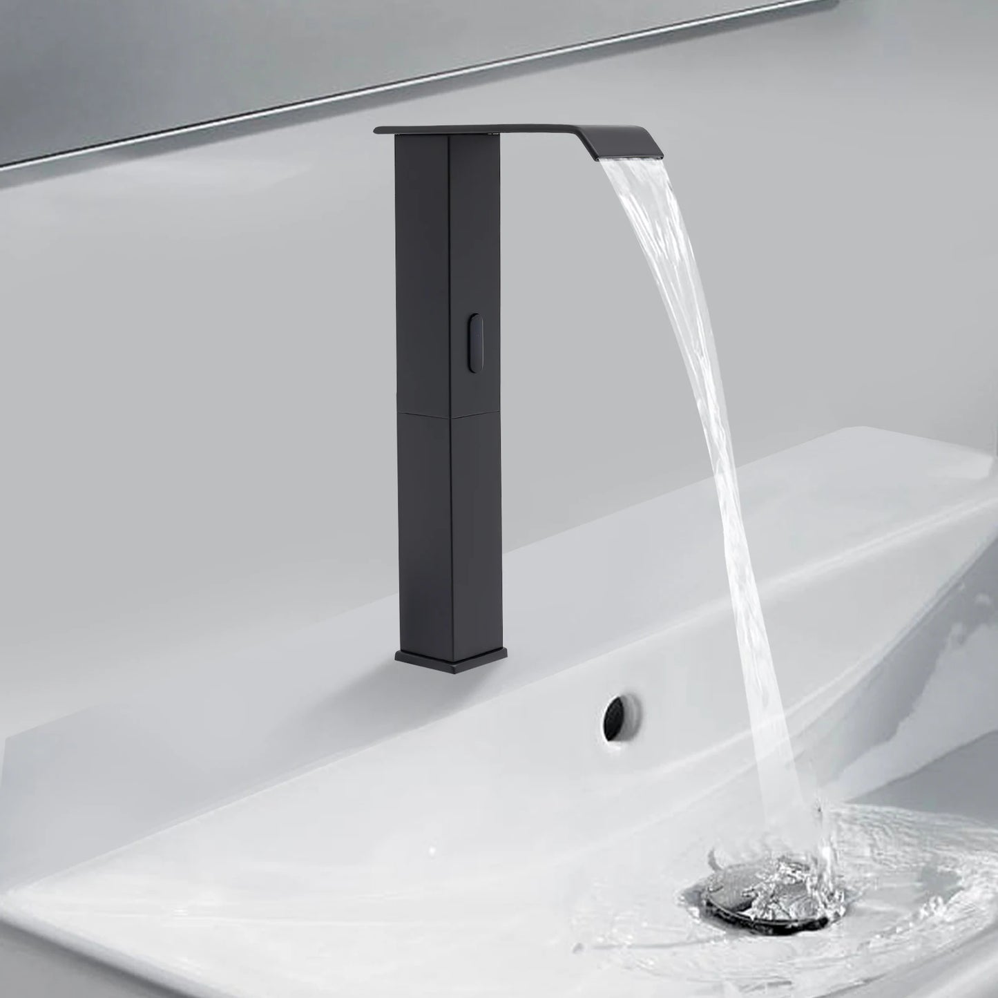 Hign-concerned Touchless Faucet With Waterfall Spout Temp