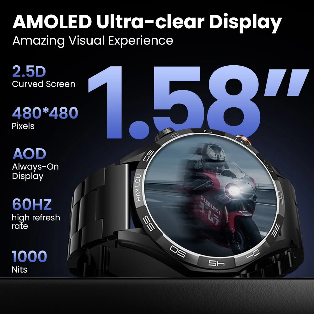 Haylou Solar 5 Smartwatch 1.58 Inch AMOLED Voice Calling