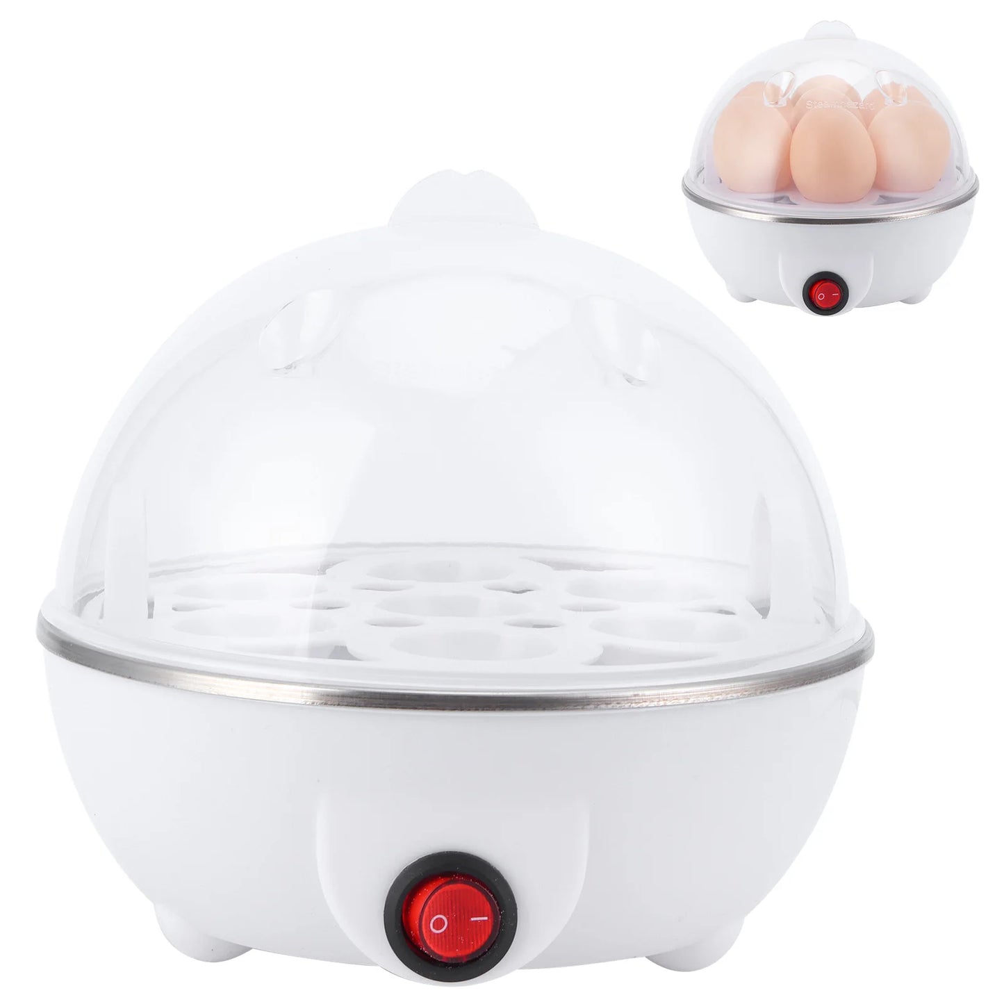 Romellar Electric Egg Boiler Multifunctional Poacher for Kitchen Use