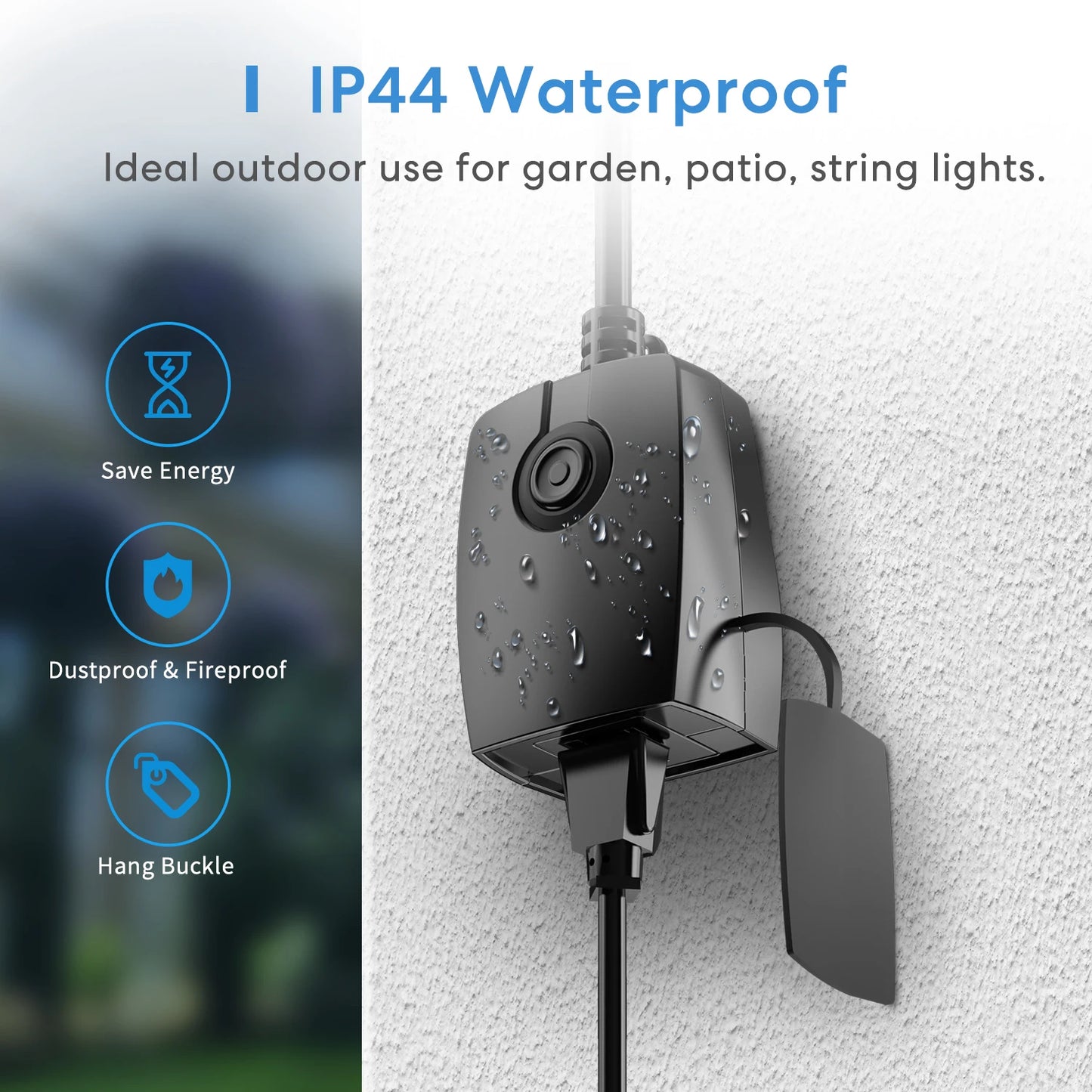 Meross HomeKit Smart Outdoor Dimmer Plug IP44 Waterproof Alexa