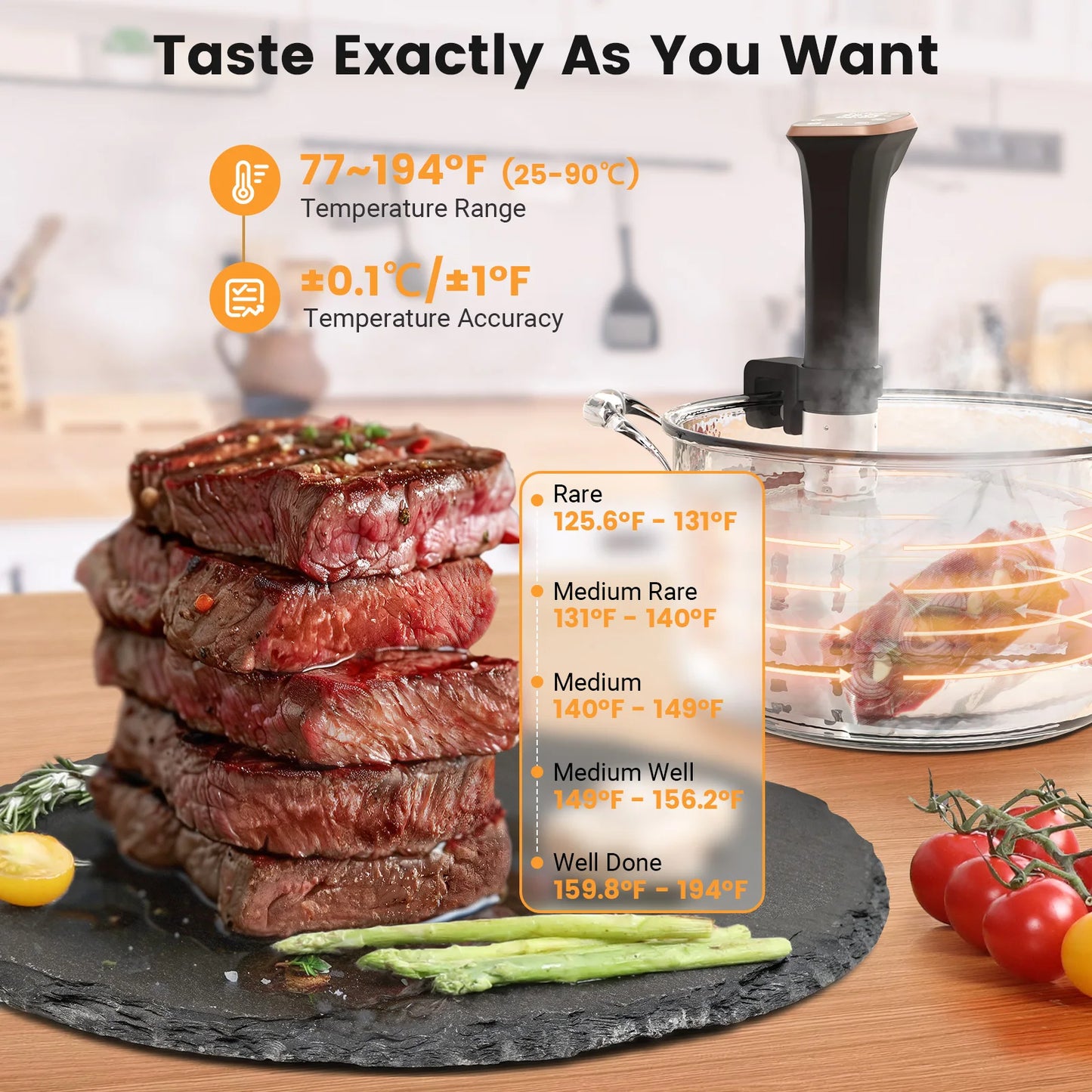 Blitzhome IPX7 Waterproof Slow Cooker With WiFi Connectivity