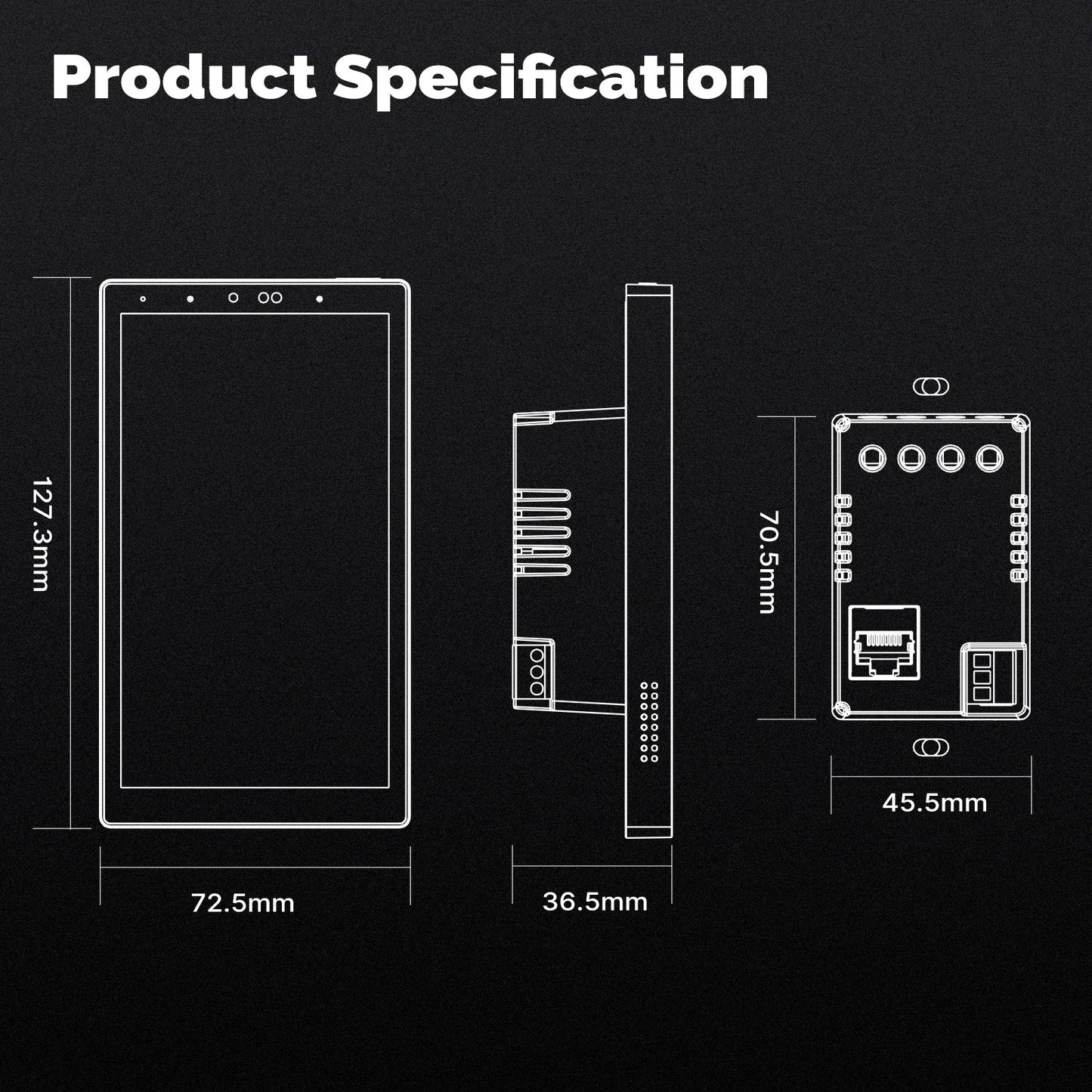 MOES Tuya Wifi 5 Inch Touch Screen Main Panel Alexa ZigBee