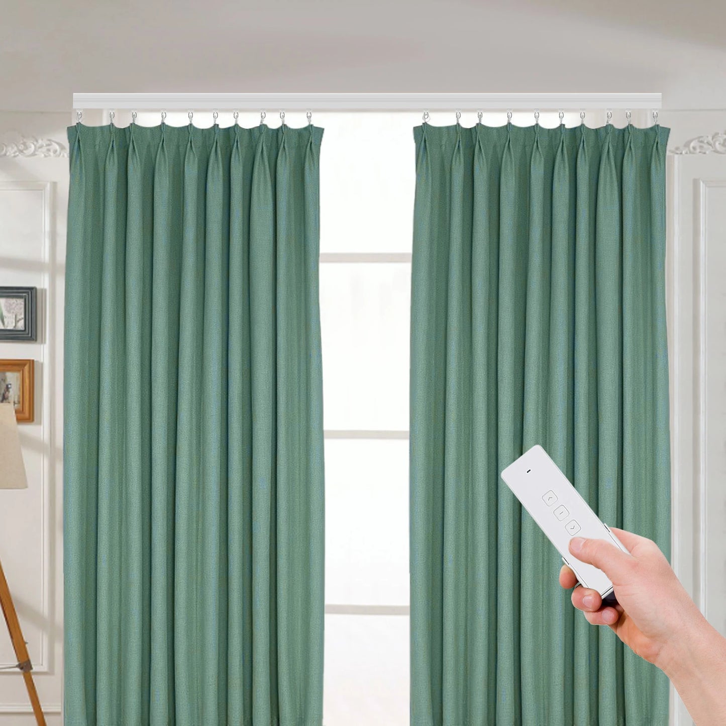 Motorized Curtain Rail With Remote And App Control Alexa