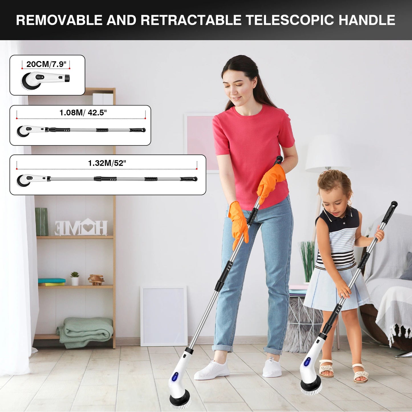 DayPlus Cordless Electric Cleaning Brush 10 In 1 Scrubber