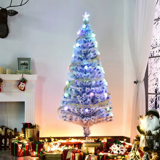 Pre Lit Fiber Optic Artificial Christmas Tree With LED Star Lights