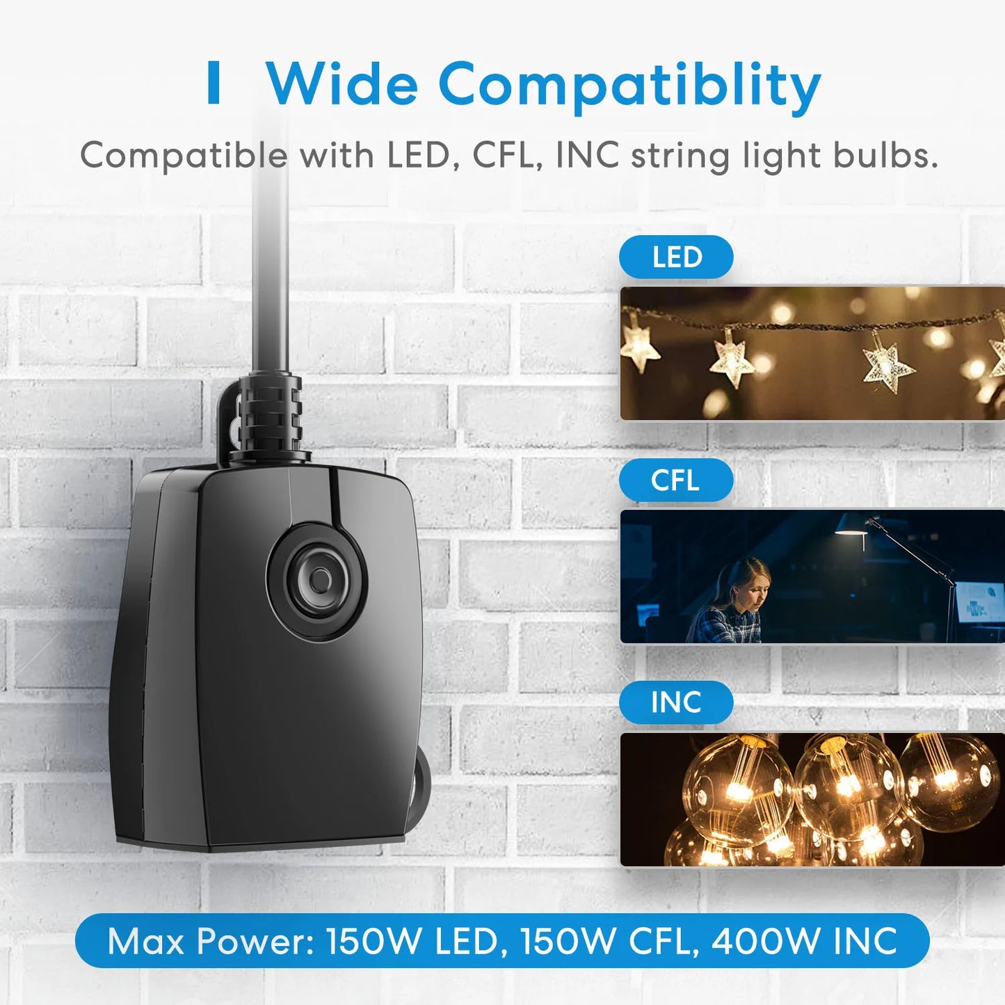 Meross HomeKit Smart Outdoor Dimmer Plug IP44 Waterproof Alexa